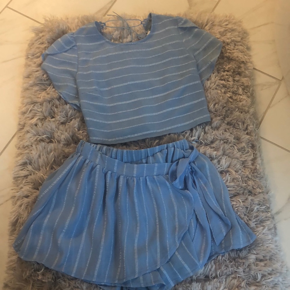 Powder blue two piece